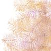 vidaXL Sapin de No&euml;l artificiel pointes iridescentes Blanc 180 cm PVC
