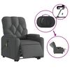 vidaXL Fauteuil inclinable de massage électrique gris foncé tissu