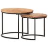 vidaXL Tables gigognes 2 pcs Bois d'acacia massif