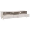 vidaXL Meuble TV HAMAR Blanc 158x40x40 cm Bois massif de pin