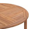 vidaXL Table de salle &agrave; manger de jardin &Oslash;110x75cm Bois massif de teck