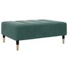 vidaXL Repose-pied vert fonc&eacute; 77x55x31 cm velours