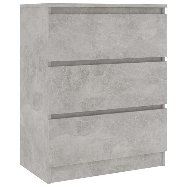 vidaXL Buffet Gris b&eacute;ton 60x35x76 cm Bois d'ing&eacute;nierie
