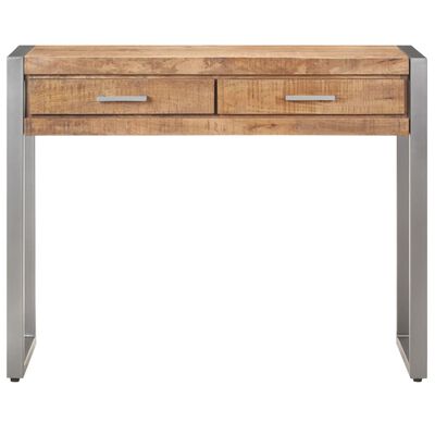 vidaXL Table console 95x35x75 cm Bois de manguier massif