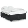 vidaXL Cadre de lit sans matelas noir similicuir