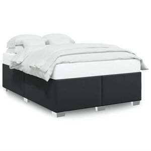 vidaXL Cadre de lit sans matelas noir similicuir