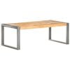 vidaXL Table basse 110x60x40 cm Bois de manguier brut
