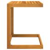 vidaXL vidaXL Table en forme de C 42x40x50 cm bois massif d'acacia