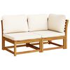 vidaXL Salon de jardin 3 pcs avec coussins bois massif d'acacia