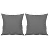 vidaXL Canap&eacute; 2 places avec oreillers gris fonc&eacute; 120 cm