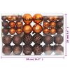 vidaXL Boules de No&euml;l 100 pcs marron 3 / 4 / 6 cm