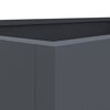 vidaXL Jardini&egrave;re anthracite 62x40x39 cm acier