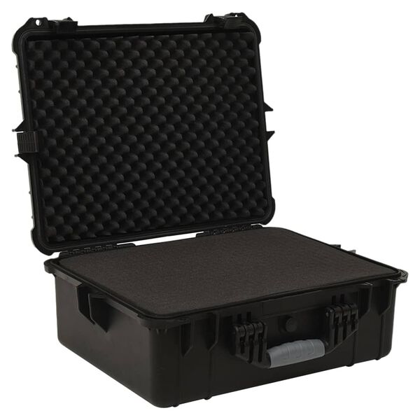 vidaXL Valise de vol portable Noir 55x43x21 cm PP