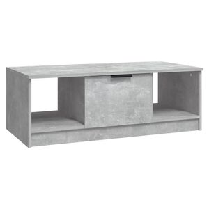 vidaXL Table basse gris b&eacute;ton 102x50x36 cm bois d'ing&eacute;nierie