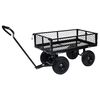 vidaXL Chariot à main de jardin Noir 250 kg