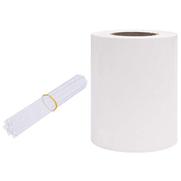 vidaXL &Eacute;cran d'intimit&eacute; de jardin PVC 35x0,19 m Blanc
