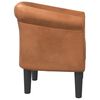 vidaXL Fauteuil marron similicuir