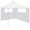 vidaXL Paroi lat&eacute;rale de belv&eacute;d&egrave;re avec fen&ecirc;tres 6x2 m Blanc