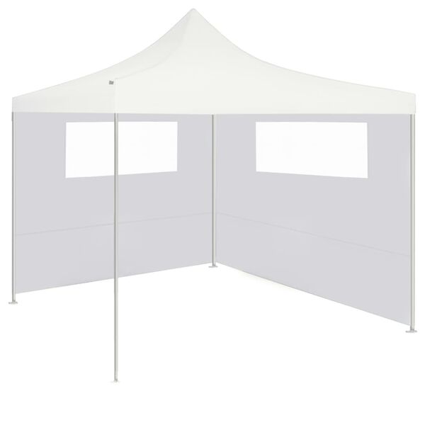 vidaXL Paroi lat&eacute;rale de belv&eacute;d&egrave;re avec fen&ecirc;tres 6x2 m Blanc