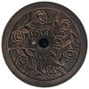 vidaXL Socle de parasol Résine Rond Bronze 9 kg