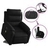 vidaXL Fauteuil inclinable de massage électrique noir similicuir