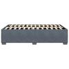 vidaXL Cadre de lit sans matelas gris foncé velours