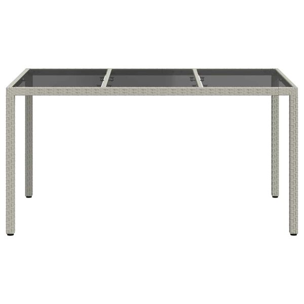 vidaXL Table de Jardin Blanc 150 x 90 x 75 cm polyrotin