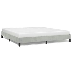 vidaXL Cadre de lit sans matelas gris clair California velours