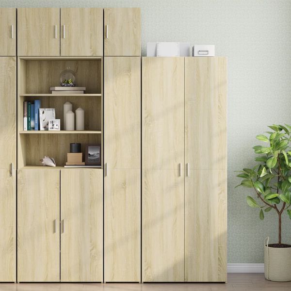 vidaXL Armoire de rangement mince chêne sonoma 30x42,5x225 cm
