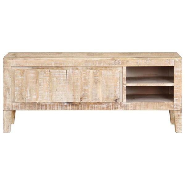 vidaXL Meuble TV 110x35x46 cm bois massif de manguier