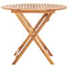 vidaXL Table pliable de jardin 90x75 cm Bois d'acacia massif