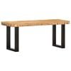 vidaXL Banc 110 cm Bois de manguier brut massif et acier