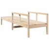vidaXL Chaise longue 199,5x62x55 cm bois massif de pin