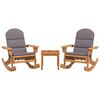 vidaXL Ensemble de salon de jardin Adirondack 3 pcs bois acacia solide