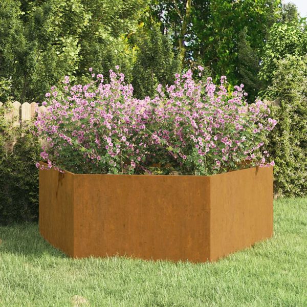 vidaXL Jardini&egrave;re Rouill&eacute; 138x120x45 cm Acier corten