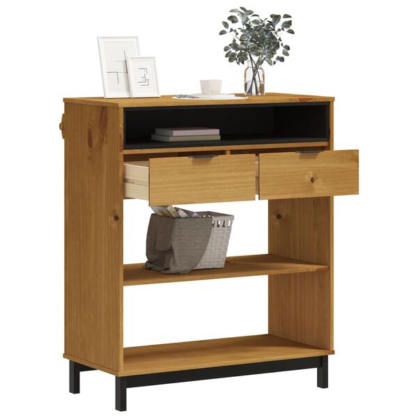 vidaXL Table de bar FLAM 92x45x110 cm bois massif Pin