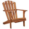vidaXL Chaise de jardin Adirondack et repose-pied Bois d'acacia massif