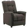 vidaXL Fauteuil inclinable &eacute;lectrique taupe tissu