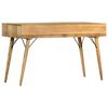 vidaXL Bureau avec tiroirs 130x50x80 cm Bois solide de manguier