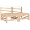 vidaXL Canap&eacute;s centraux avec coussins 2 pcs bois de pin massif
