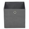 vidaXL Boîte de rangement 4 pcs Tissu non-tissé 32x32x32 cm Gris