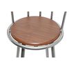 vidaXL Tabourets de bar lot de 2 marron acier