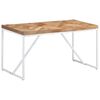 vidaXL Table &agrave; manger 140x70x76 cm Bois massif d'acacia et de manguier
