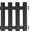 vidaXL Bordures de pelouse 17 pcs Anthracite 10 m PP
