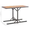vidaXL Table de jardin Anthracite R&eacute;sine tress&eacute;e et bois d'acacia