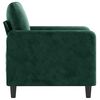 vidaXL Fauteuil Vert fonc&eacute; 60 cm Velours
