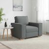 vidaXL Canap&eacute; Fauteuil Gris Fonc&eacute; 100x78x84 cm Tissu