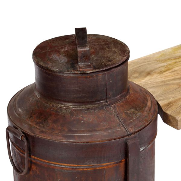 vidaXL Banc bouteille de lait 150x33x64 cm Bois de manguier solide