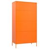 vidaXL Garde-robe Orange 90x50x180 cm Acier