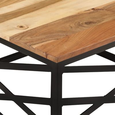 vidaXL Table basse 68x68x35 cm Bois d'acacia massif